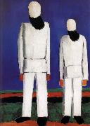 Kasimir Malevich Two men portrait china oil painting artist